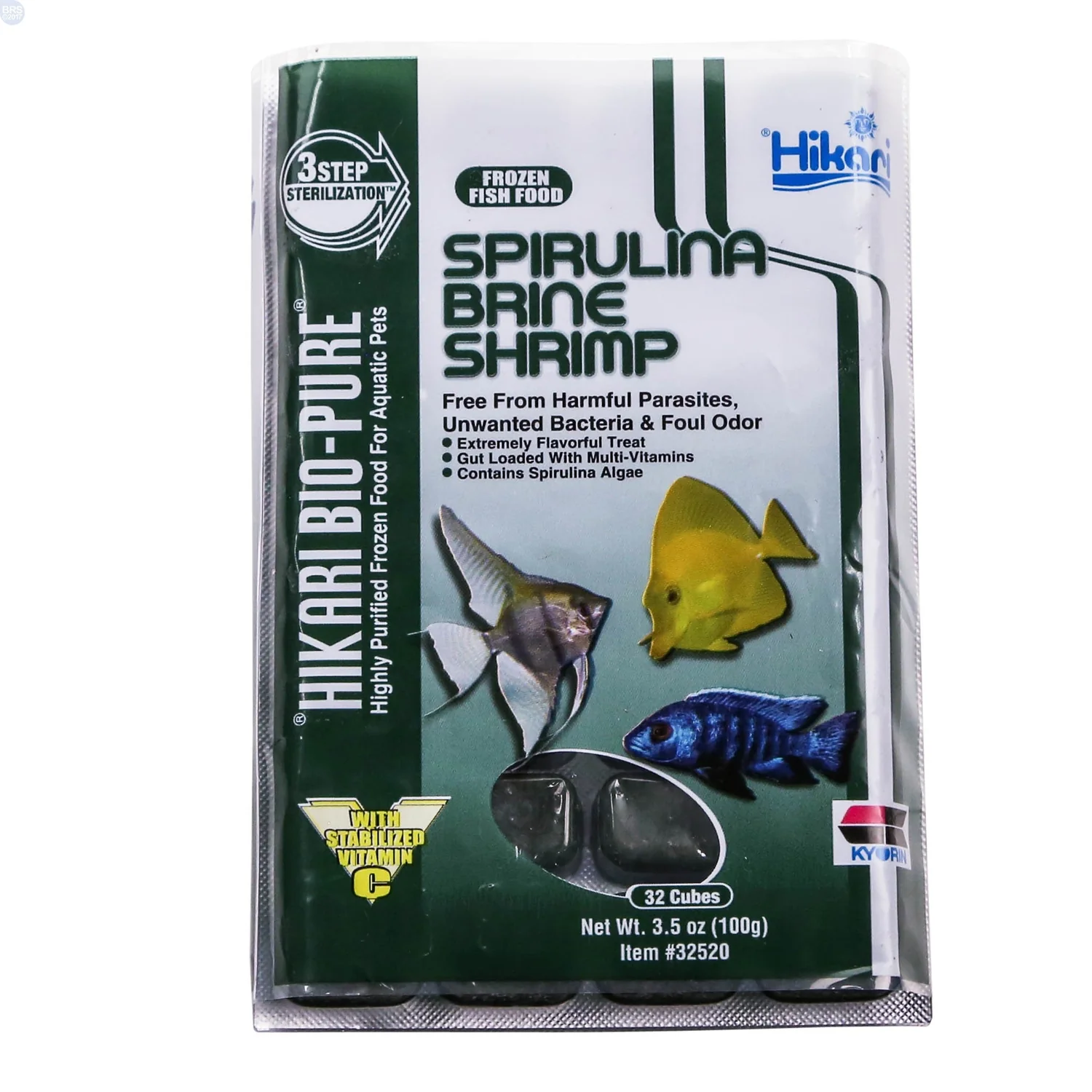Hikari Spirulina Brine Shrimp, 3.5oz